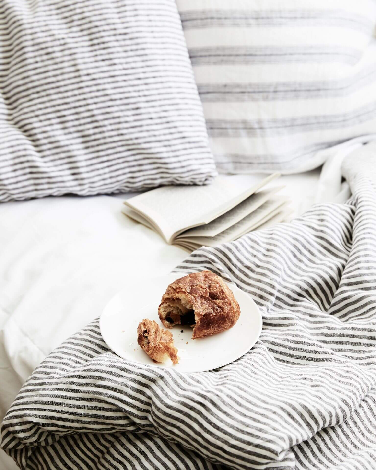 Breakfast in bed at The Cottage, Byron Beach Abodes