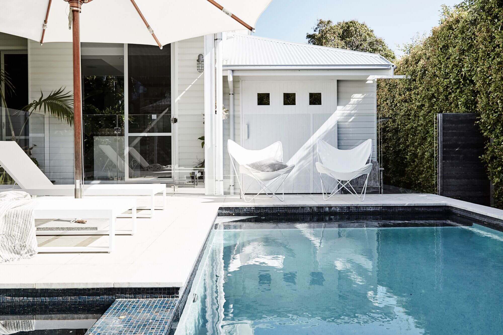 Pool and spa at Magnolia House, Byron Beach Abodes